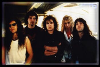 Liege Lord - 1990 from left to right: Tony Truglio, Frank Cortese, Joe Comeau, Paul Nelson, Matt Vinci