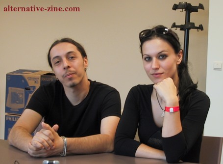 Andrea Ferro And Cristina Scabbia of Lacuna Coil