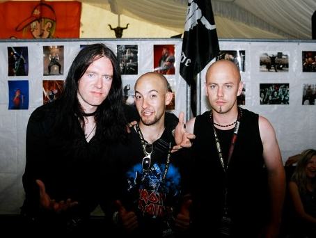 Lee Dorrian, Garry Jennings & Elad Miasnikov at Wacken Open Air 2004